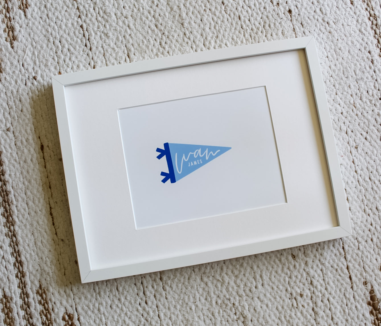 Custom Hand-Lettered Print - Blue